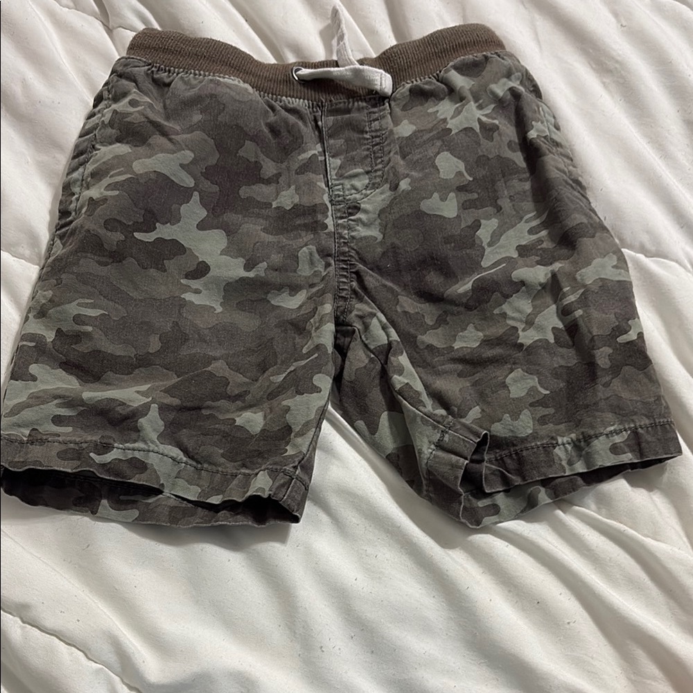 Cat & Jack Camouflage Kids Shorts - Green and Brown